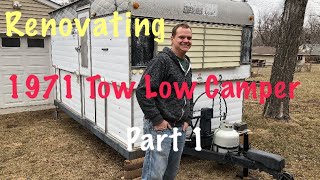 Renovating a vintage 1971 Tow Low camper.