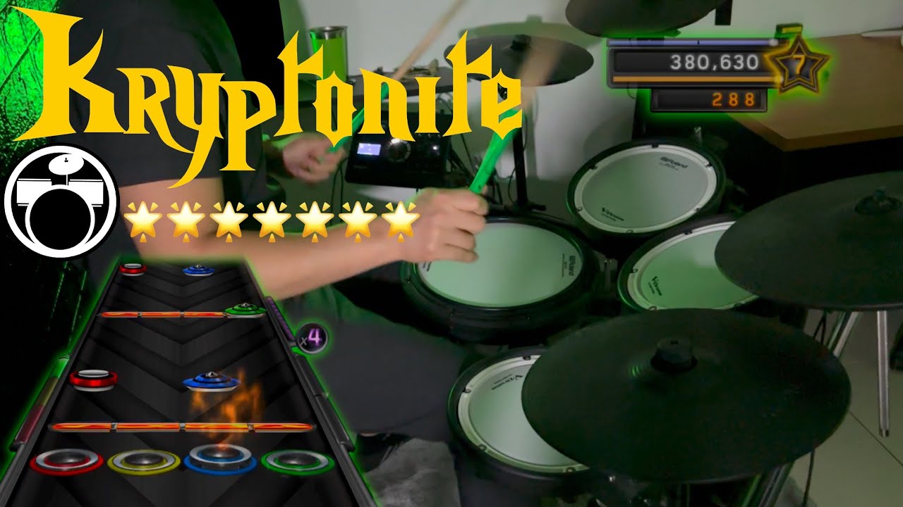 Kryptonite 3 Doors Down Expert Drums Clone Hero YouTube