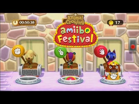 Animal Crossing: Amiibo Festival - 8 Minigames Gameplay - Wii U