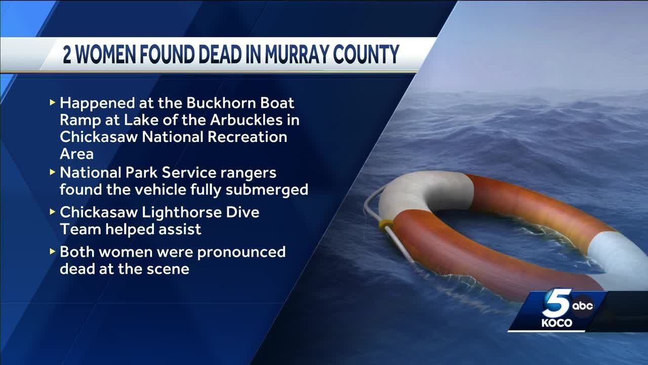 Two dead after vehicle submerges into Lake of the Arbuckles off boat