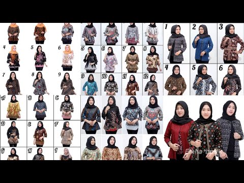 MODEL BATIK ATASAN WANITA MODERN TERBARU 2020/2021 COCOK UNTUK WANITA MUSLIMAH DAN KANTORAN