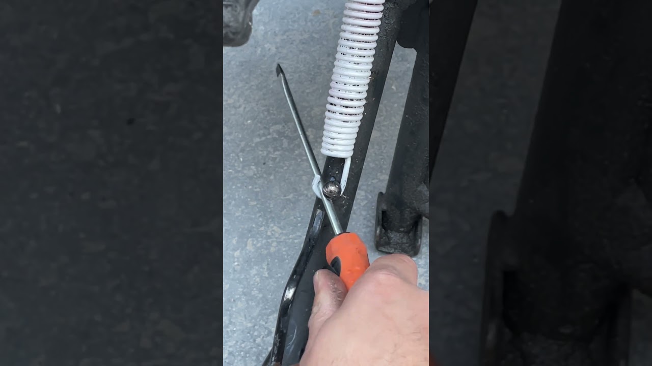 Trick to install kickstand spring effortlessly 
