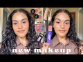 GRWM // new makeup, fun purple eye look &amp; life update