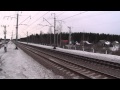 Sapsan train HIST два сразу 200 km-h Ст..Ушаки RZD