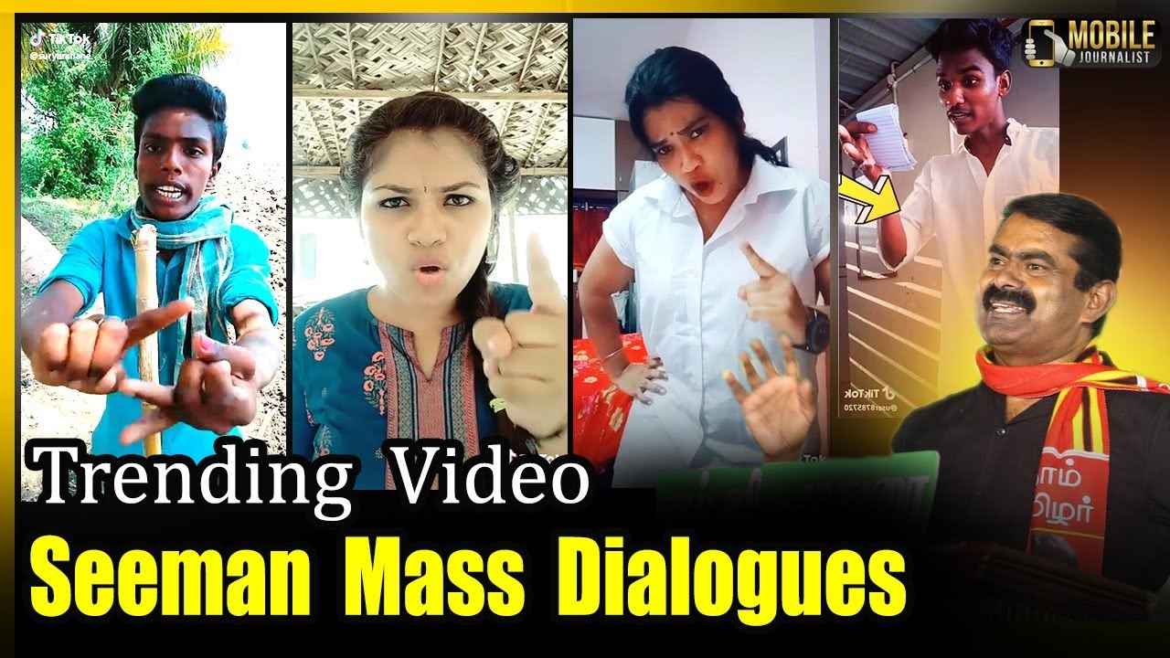 Viral Video  Boys VS Girls Seeman Mass Dialogue Speech at Tik Tok Videos  Seeman Mass Dialogue