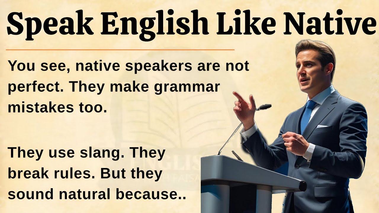 Speak English Like a Native 🗣️🔥 | Sound Natural & Fluent Fast 🚀 | Level 1 Beginner 🌟