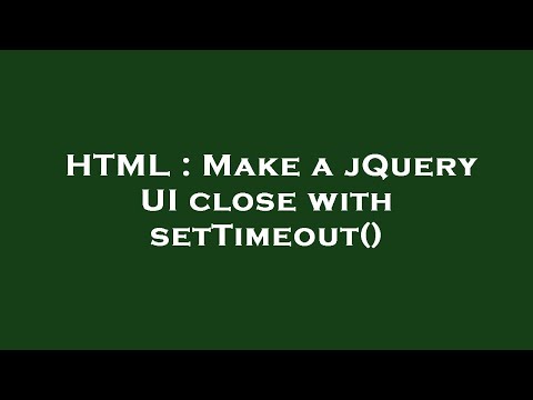 HTML : Make