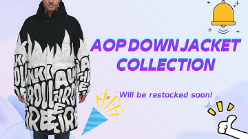 All Over Print Long Down Jacket coming soon!