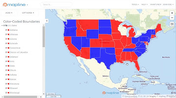 Color Code the Boundaries on your Map