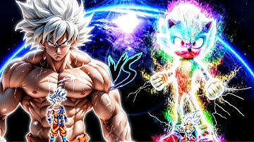 Epic🤩 | Son Goku V4 OP (all form) (New) VS Sonic Chaos RN V2 OP (all form) in Mugen