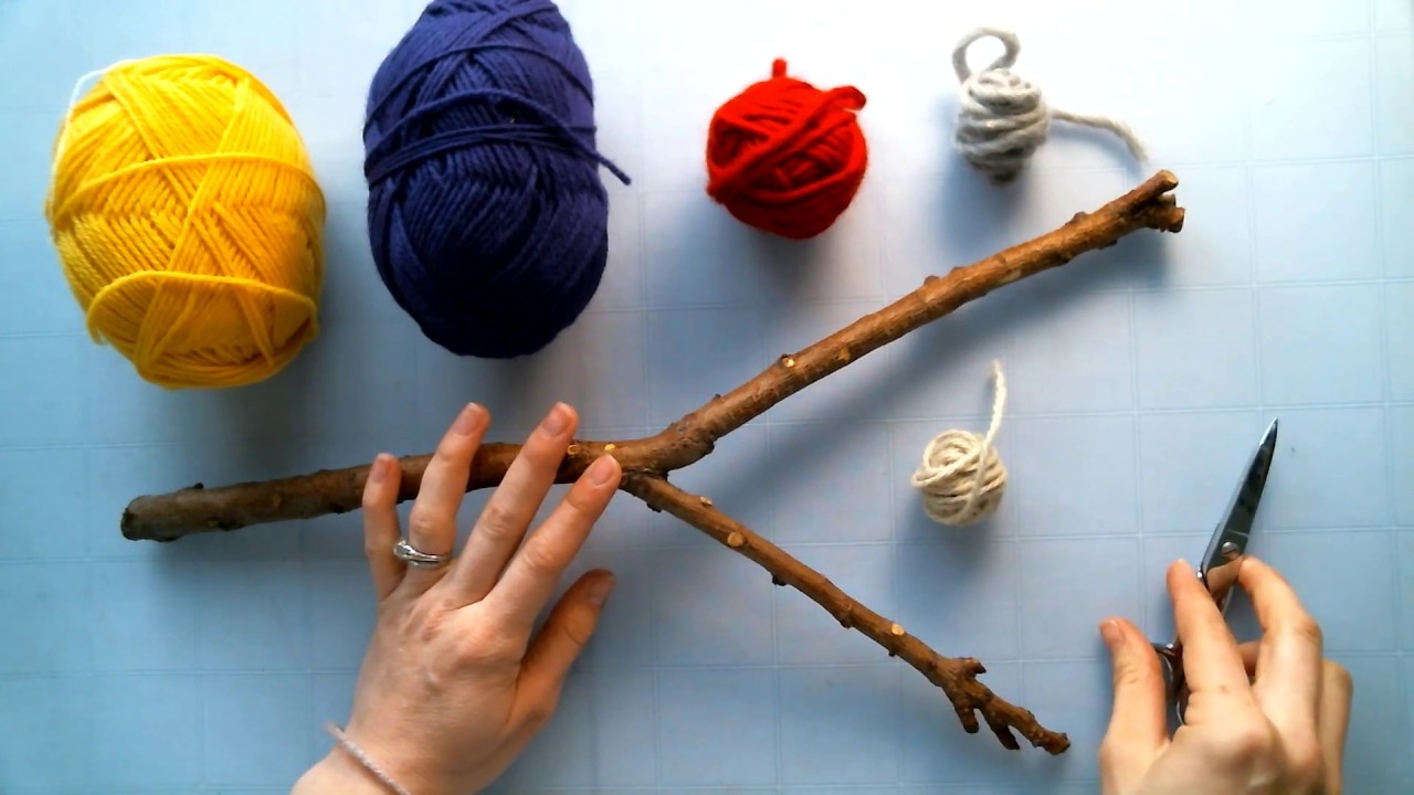 Waldorf Handwork at Home: Weaving on a Stick Loom 