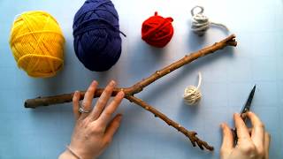 Waldorf Handwork at Home: Weaving on a Stick Loom