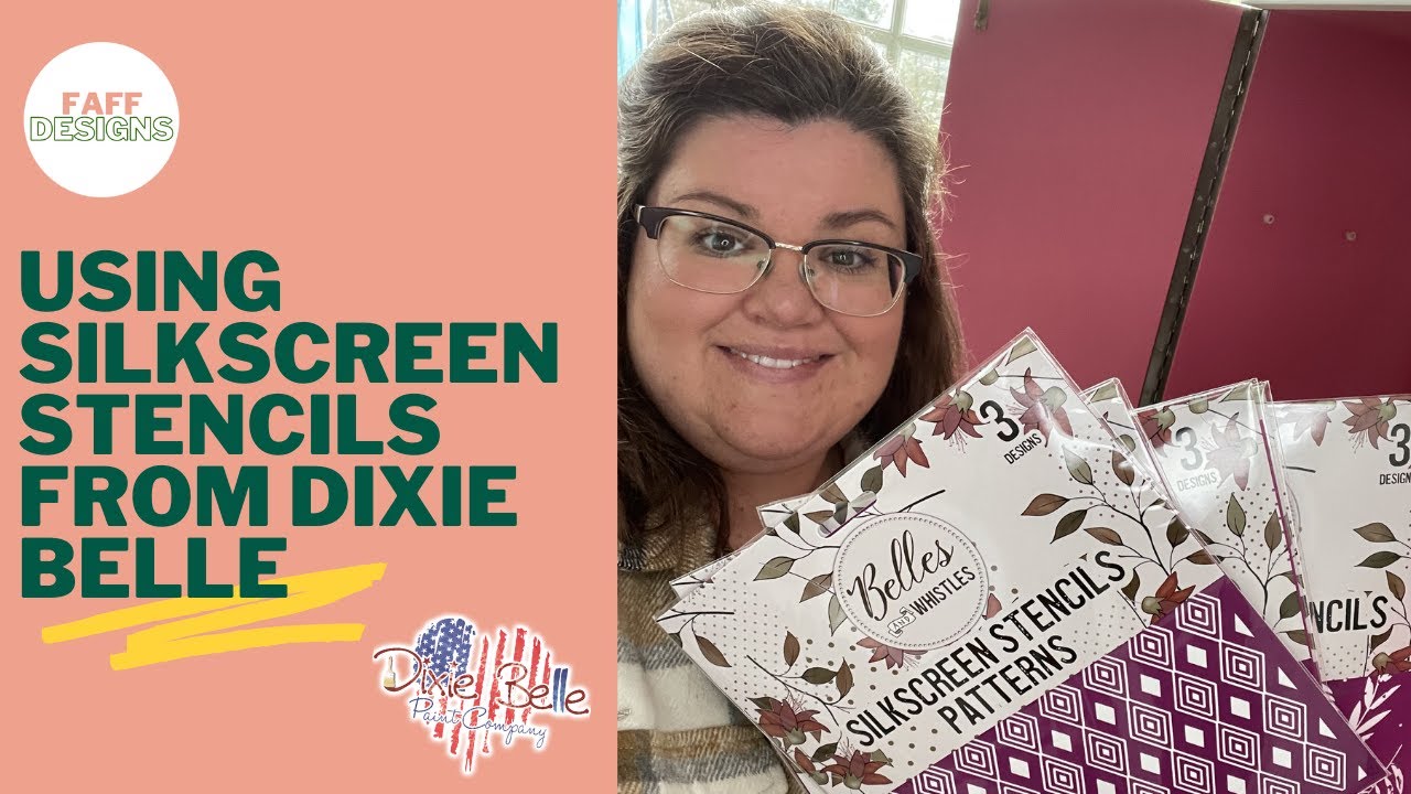 How To Apply Silk Screen Stencils With Dixie Belle Paint, Mineral Chalk  Paint