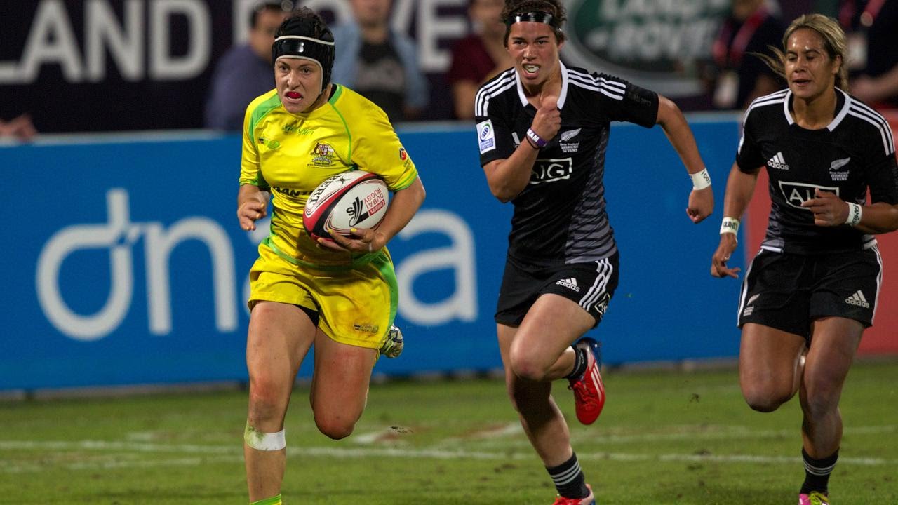 CUTTING UP DEFENCES: Australia's Emilee Cherry