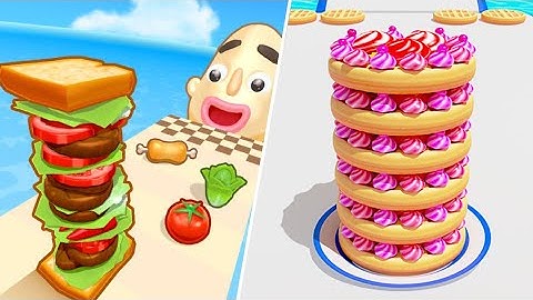 Sandwich Runner Vs Pancake Run Speedrun Gameplay Android-Ios part 1