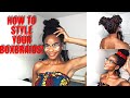 FEW EASY WAYS HOW TO STYLE YOUR BOXBRAIDS! | PROTECTIVE HAIRSTYLE LOOKS | Jelexhair