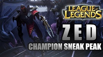 Zed, the Master Of Shadows - NEW League of Legends Champion (GAMEPLAY DETAILS)