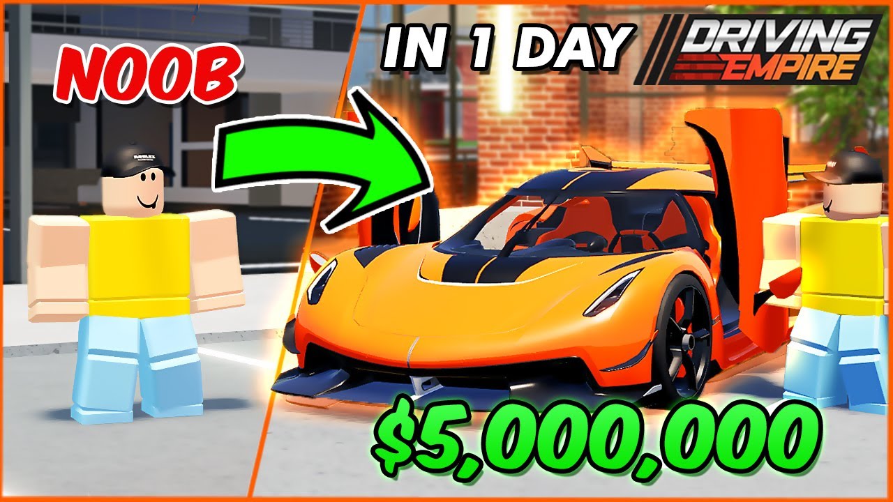 Going From Noob to Jesko in a DAY | ROBLOX Driving Empire