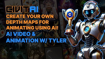Civitai AI Video & Animation // Making Depth Maps for Animation // 3.28.24
