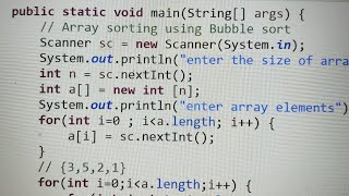 Java program to sort an array || How to sort an array in Java programming