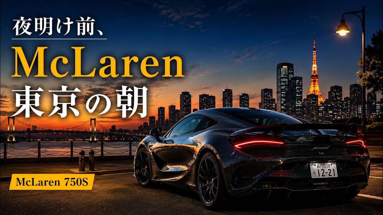 Mclarenで迎える東京の朝‼︎ マクラーレン750Sでの早朝ドライブ、その後の素敵なブランチまでと、愛車との休日ルーティンをご紹介します。 #マクラーレン