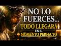 DIOS TE DICE HOY: NO LO FUERCES… TODO LLEGARÁ EN EL MOMENTO PERFECTO
