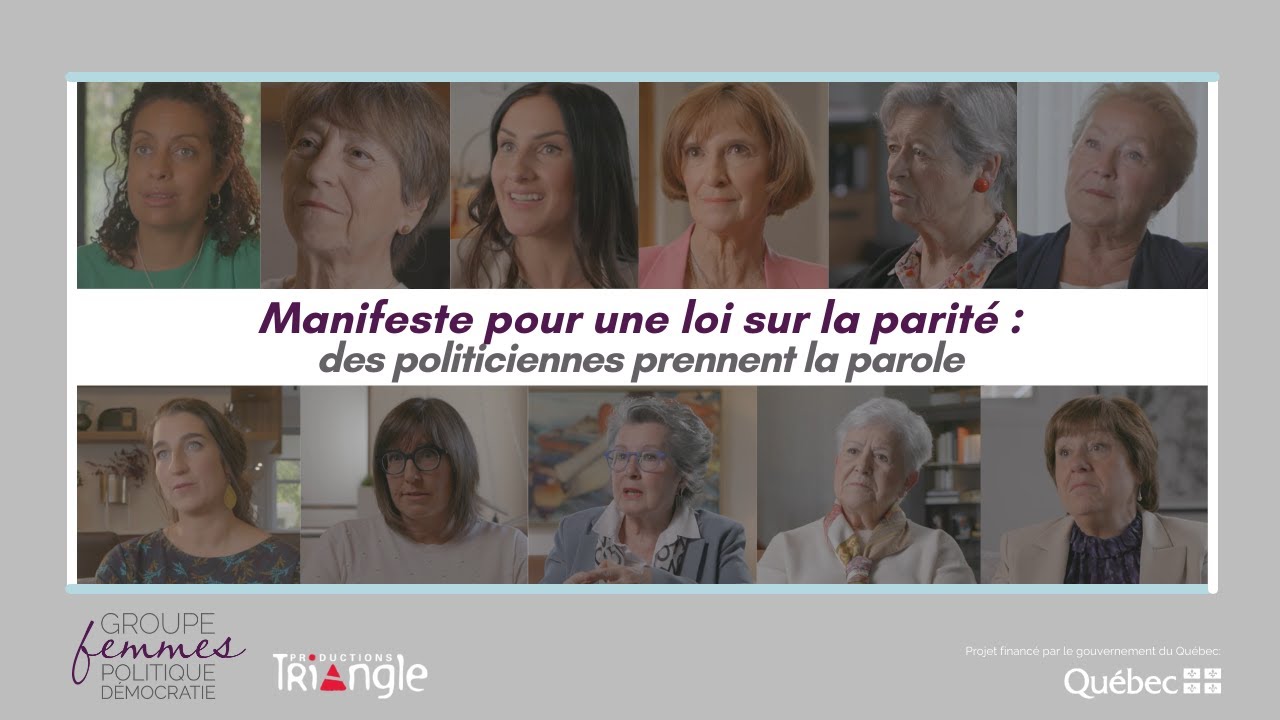 Manifeste pour une loi sur la parité : des politiciennes prennent la parole