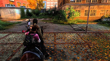 The Last of Us: Remastered - The University Go Bighorns: "First time Seeing A Monkey" Sequence PS4