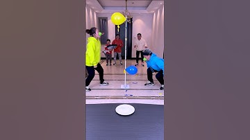 Contest Balloon Popping Challenge, So Exciting!#Funnyfamily#Partygames#Shorts#Challenge