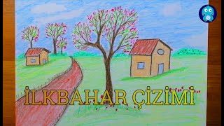 ORMAN HAFTASI - İLKBAHAR RESİMLERİ 🌈 MEVSİM ÇİZİMLERİ 🌈 HOW TO DRAW A SPRING PICTURE🌈