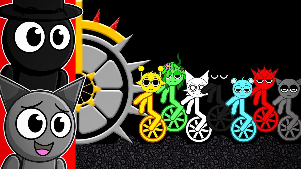 Sprunki STICK MAN Гонки на моноциклах..??