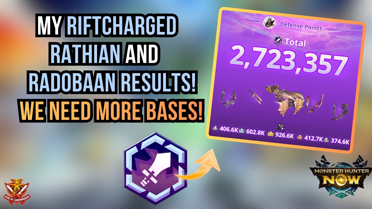 Мои результаты по Ратиану и Радобаану после использования Разлома! Нам нужно больше баз!
