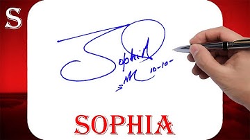 Sophia Name Signature Style - S Signature Style - Signature Style of My Name Sophia