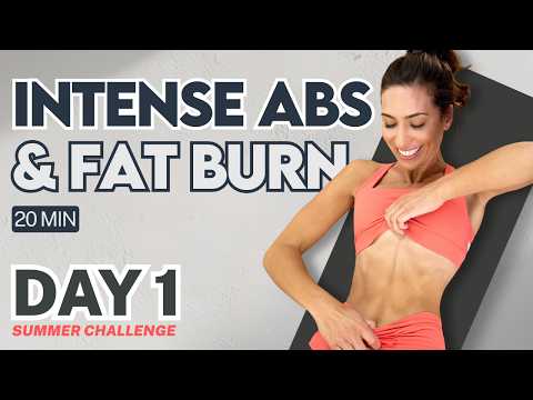 Day 1| FREE Summer Pilates x Strength Challenge | 20 Min Summer Abs Fat Loss Workout | Lilly Sabri