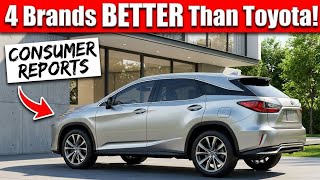 4 Car Brands That Beat TOYOTA in Reliability! 4 brands better than toyota