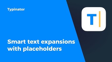 Typinator: Create smart text expansions with placeholders