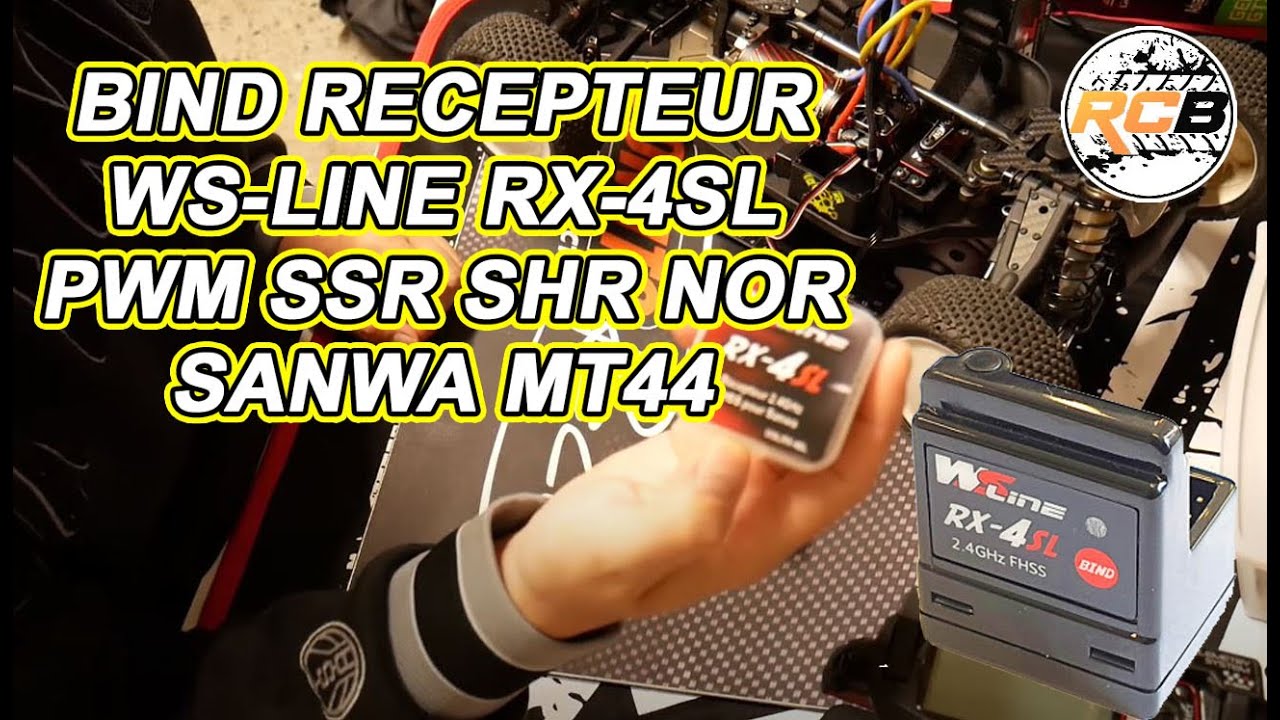 Recepteur WS Line RX 4SL, Sanwa SSR, SHR, PWM, Bind recepteur