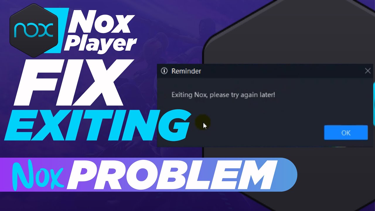 nox installer stop working