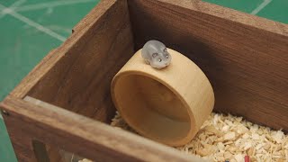 햄스터 미니어처 원목 쳇바퀴 만들기 (Hamster Miniature Wooden Wheel Making) by SIMI TV 4,164 views 6 months ago 3 minutes, 37 seconds