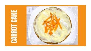 VERY MOIST CARROT CAKE with a very easy cream cheese frosting recipe