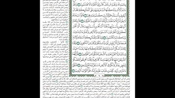 الصفحة ٦ من المصحف الشريف برواية حفص عن عاصم القارئ د.بريك سعد بريك- إجازة التجويد من الأزهر الشريف