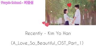 Recently - Kim Yo Han (Myanmar Sub) [A Love So Beautiful_OST] Guide