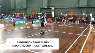 M167 - Under 15 Badminton Singles | Amanora Cup (Poona Gymkhana) - Pune - Jan 2024