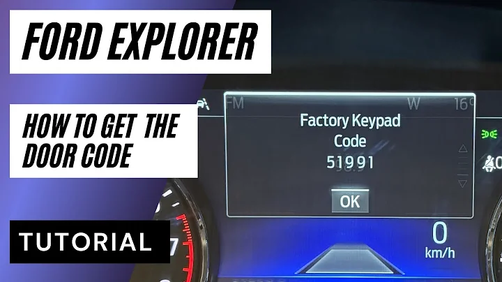 How to Find Your Door Code on a Ford Explorer: Step-by-Step Tutorial