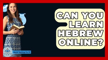 Can You Learn Hebrew Online? - Jewish Teachings For All