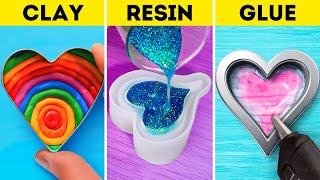 HEART-MELTING ACCESSORIES AND DIY JEWELRY | Cute Resin Crafts, Clay DIYs And Glue Gun