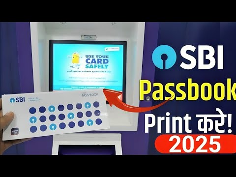 Sbi Machine Se Passbook Print Kaise Kare | How to use SBI passbook printing machine | passbook entry