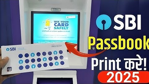 Sbi Machine Se Passbook Print Kaise Kare | How to use SBI passbook printing machine | passbook entry