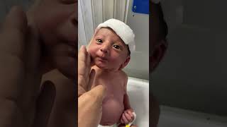 After feeding little baby relaxing #miraclebaby #littlebaby #cutebaby #babyshorts #babylove #little