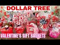 Dollar Tree Gift Baskets | Valentine's Gift IDEAS 2021